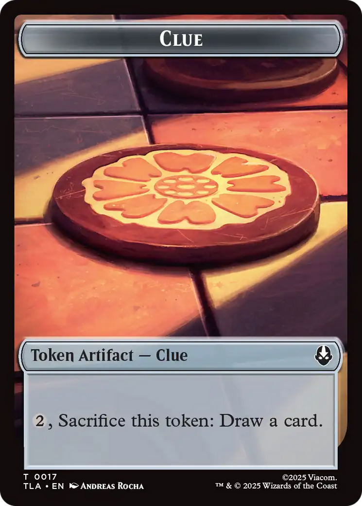 Monk // Clue (0017) Double-Sided Token [Avatar: The Last Airbender Tokens] | Exor Games Dartmouth