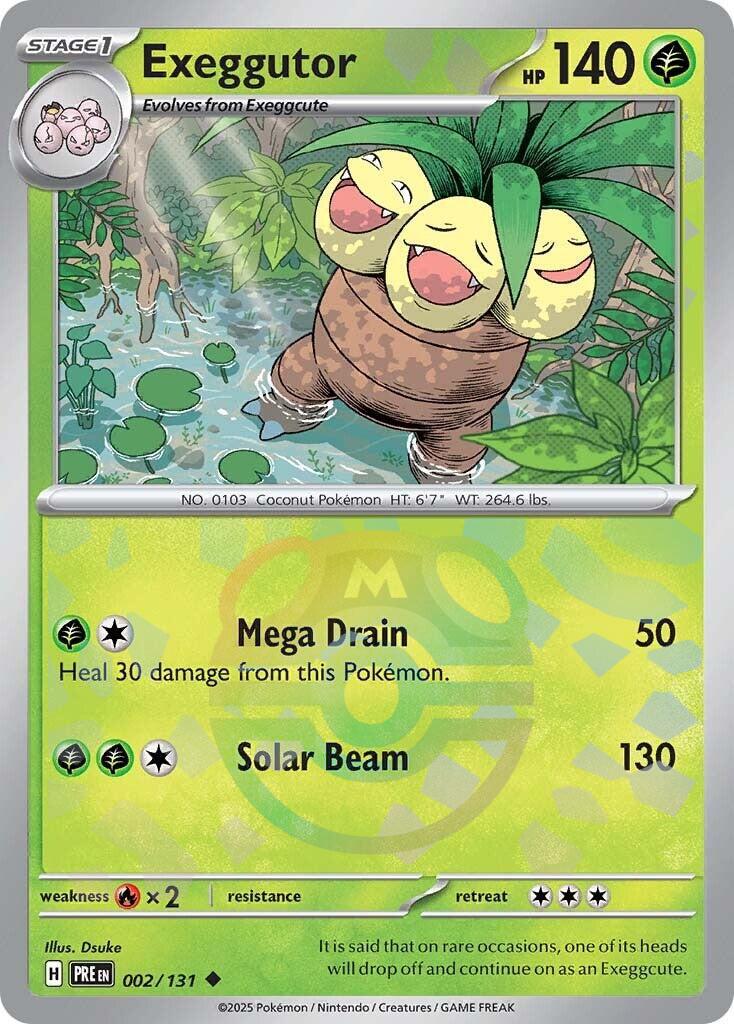 Exeggutor (002/131) (Master Ball Pattern) [Scarlet & Violet: Prismatic Evolutions] | Exor Games Dartmouth
