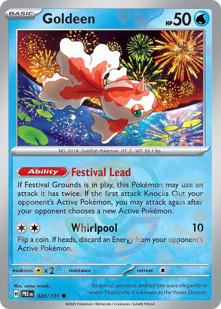 Goldeen (020/131) (Master Ball Pattern) [Scarlet & Violet: Prismatic Evolutions] | Exor Games Dartmouth