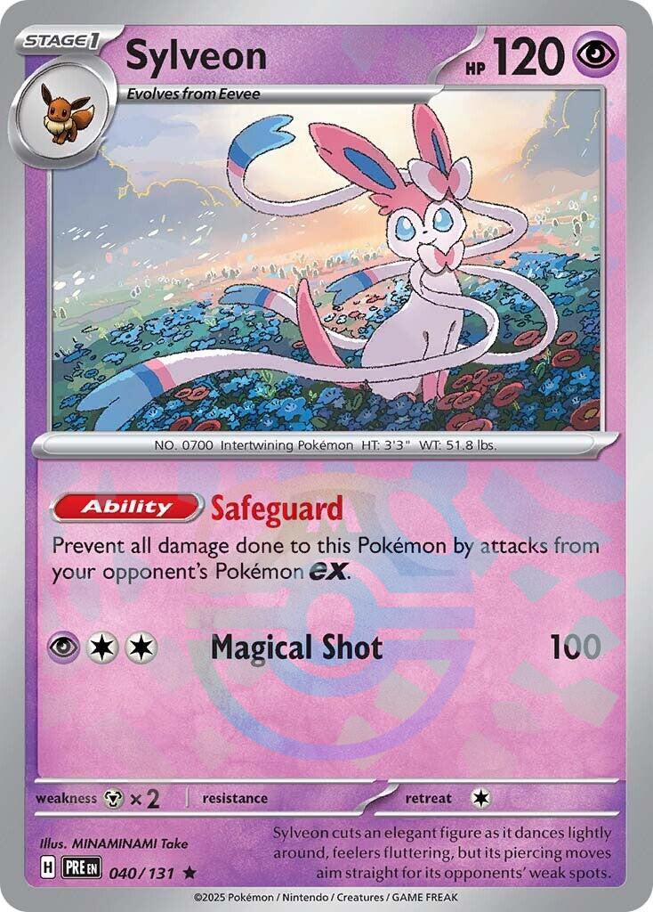 Sylveon (040/131) (Master Ball Pattern) [Scarlet & Violet: Prismatic Evolutions] | Exor Games Dartmouth