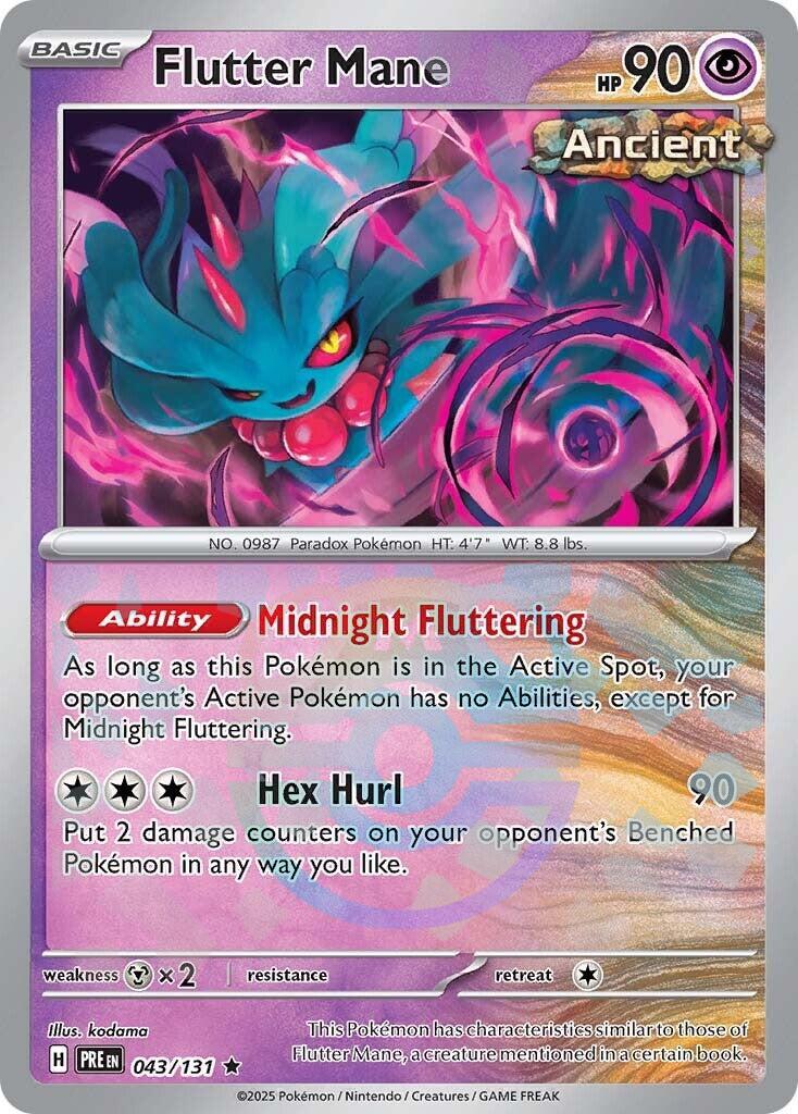Flutter Mane (043/131) (Master Ball Pattern) [Scarlet & Violet: Prismatic Evolutions] | Exor Games Dartmouth