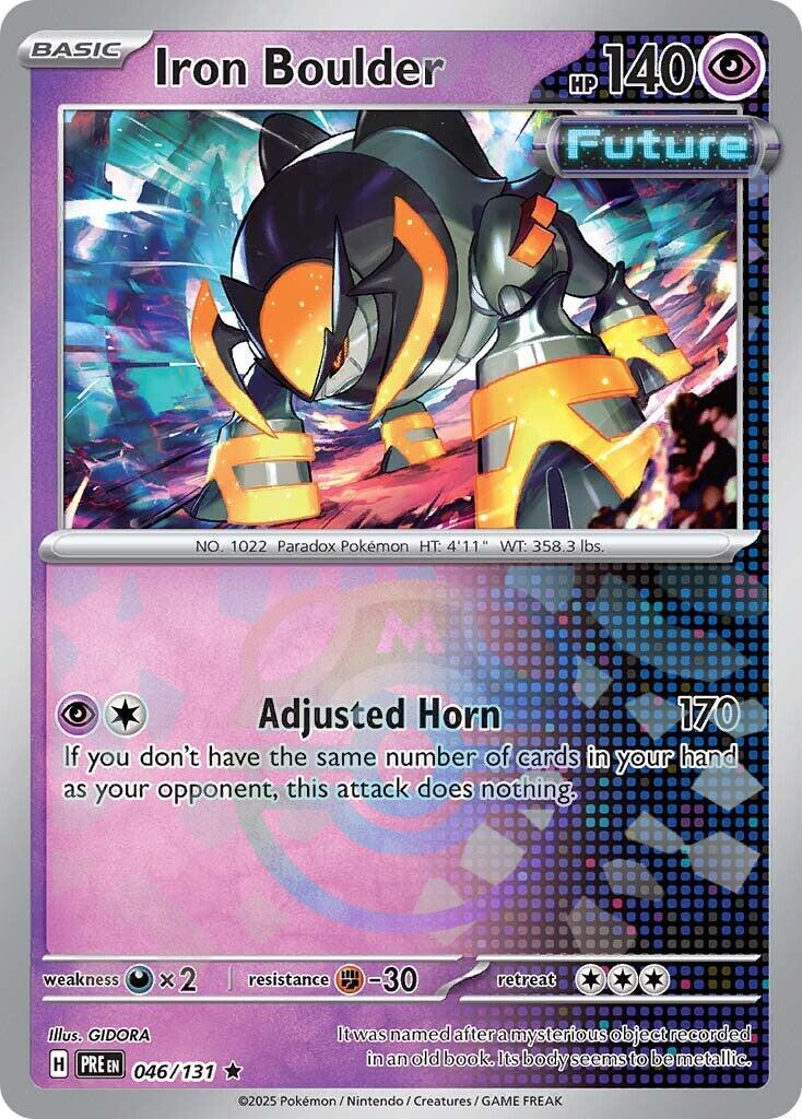 Iron Boulder (046/131) (Master Ball Pattern) [Scarlet & Violet: Prismatic Evolutions] | Exor Games Dartmouth