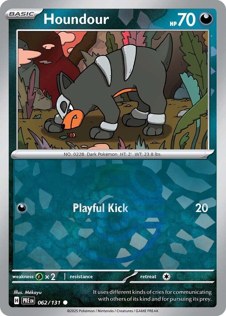 Houndour (062/131) (Master Ball Pattern) [Scarlet & Violet: Prismatic Evolutions] | Exor Games Dartmouth