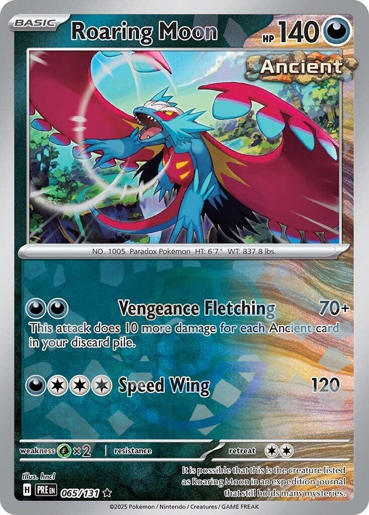 Roaring Moon (065/131) (Master Ball Pattern) [Scarlet & Violet: Prismatic Evolutions] | Exor Games Dartmouth