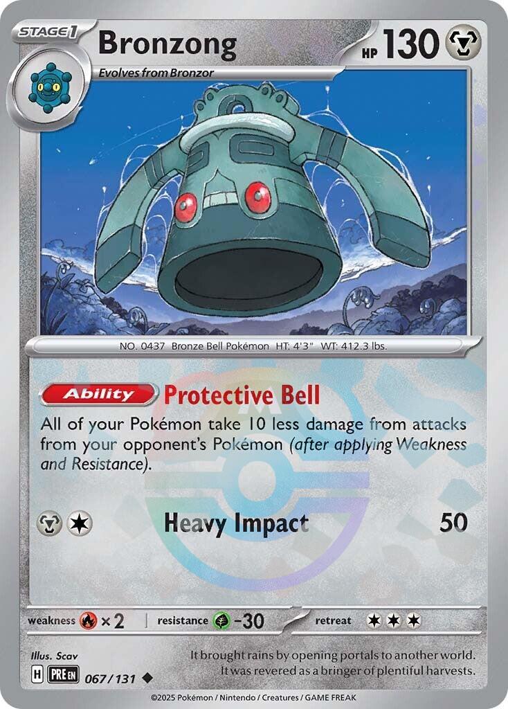 Bronzong (067/131) (Master Ball Pattern) [Scarlet & Violet: Prismatic Evolutions] | Exor Games Dartmouth