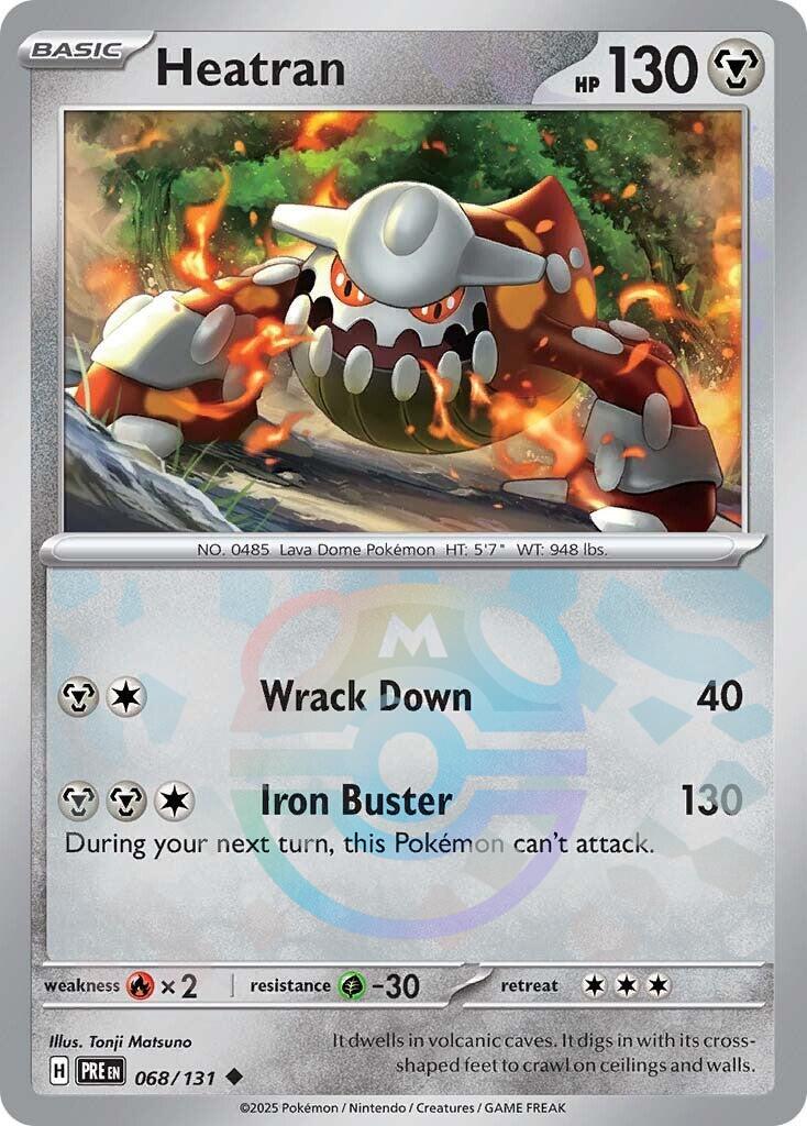 Heatran (068/131) (Master Ball Pattern) [Scarlet & Violet: Prismatic Evolutions] | Exor Games Dartmouth