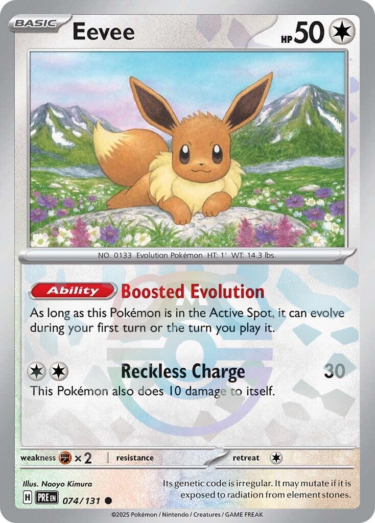 Eevee (074/131) (Master Ball Pattern) [Scarlet & Violet: Prismatic Evolutions] | Exor Games Dartmouth