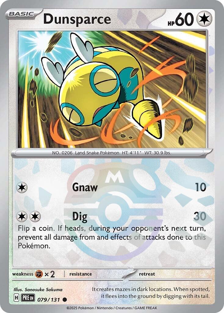 Dunsparce (079/131) (Master Ball Pattern) [Scarlet & Violet: Prismatic Evolutions] | Exor Games Dartmouth