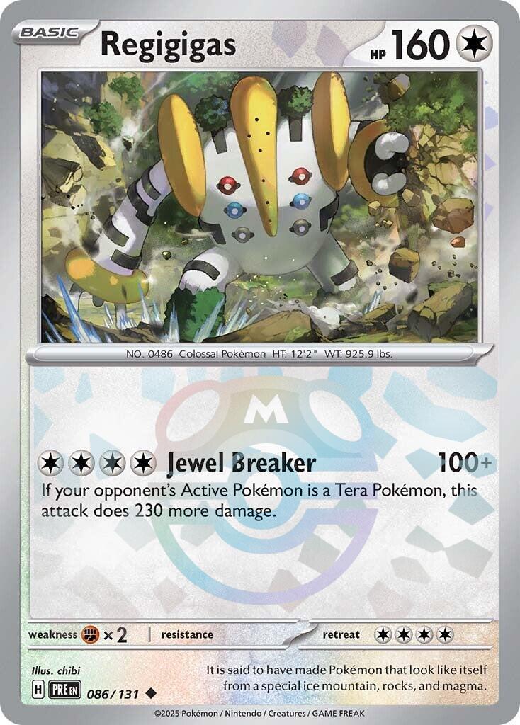 Regigigas (086/131) (Master Ball Pattern) [Scarlet & Violet: Prismatic Evolutions] | Exor Games Dartmouth
