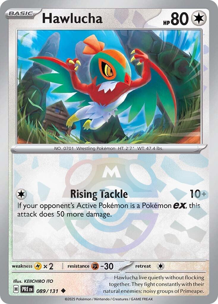 Hawlucha (089/131) (Master Ball Pattern) [Scarlet & Violet: Prismatic Evolutions] | Exor Games Dartmouth
