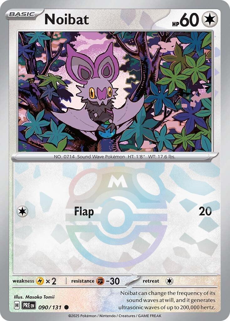 Noibat (090/131) (Master Ball Pattern) [Scarlet & Violet: Prismatic Evolutions] | Exor Games Dartmouth