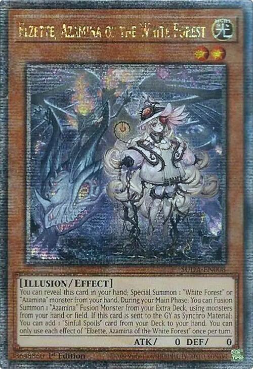 Elzette, Azamina of the White Forest (Quarter Century Secret Rare) [SUDA-EN008] Quarter Century Secret Rare | Exor Games Dartmouth