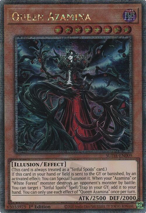 Queen Azamina (Quarter Century Secret Rare) [SUDA-EN009] Quarter Century Secret Rare | Exor Games Dartmouth