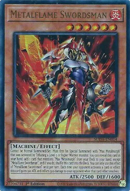 Metalflame Swordsman [SUDA-EN014] Ultra Rare | Exor Games Dartmouth