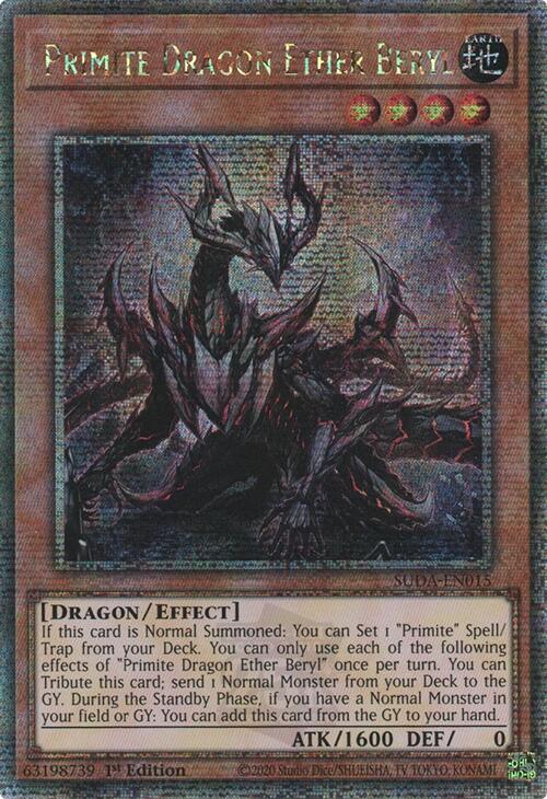 Primite Dragon Ether Beryl (Quarter Century Secret Rare) [SUDA-EN015] Quarter Century Secret Rare | Exor Games Dartmouth