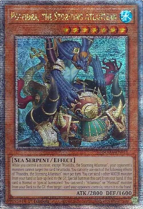 Poseidra, the Storming Atlantean (Quarter Century Secret Rare) [SUDA-EN016] Quarter Century Secret Rare | Exor Games Dartmouth