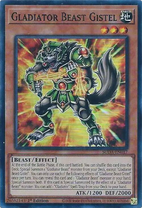 Gladiator Beast Gistel [SUDA-EN017] Super Rare | Exor Games Dartmouth