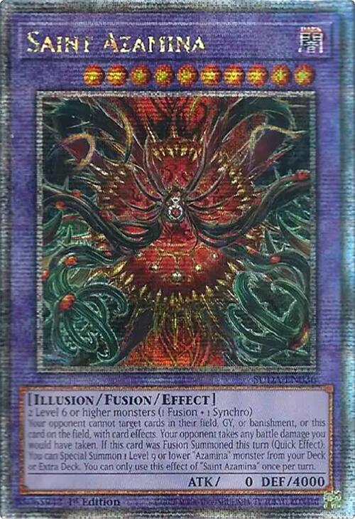 Saint Azamina (Quarter Century Secret Rare) [SUDA-EN036] Quarter Century Secret Rare | Exor Games Dartmouth
