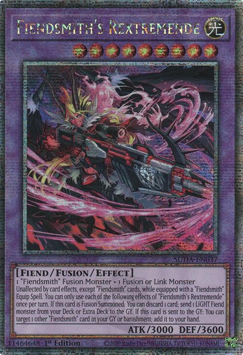 Fiendsmith's Rextremende (Quarter Century Secret Rare) [SUDA-EN037] Quarter Century Secret Rare | Exor Games Dartmouth