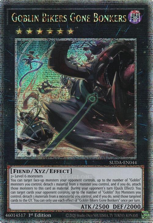 Goblin Bikers Gone Bonkers (Quarter Century Secret Rare) [SUDA-EN044] Quarter Century Secret Rare | Exor Games Dartmouth