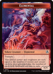 Elemental // Human (0014) Double-Sided Token [Innistrad Remastered Tokens] | Exor Games Dartmouth