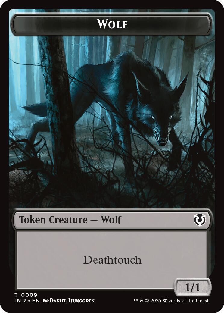 Wolf (0009) // Wolf (0018) Double-Sided Token [Innistrad Remastered Tokens] | Exor Games Dartmouth