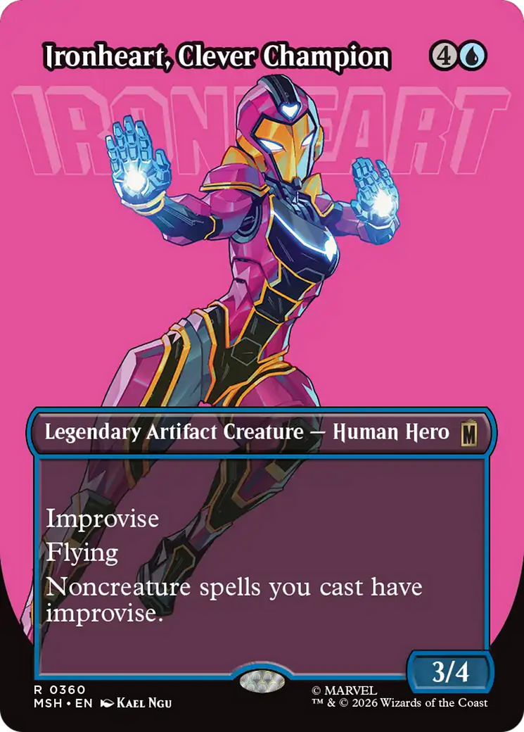 Ironheart, Clever Champion (Borderless) [Marvel Super Heroes] | Exor Games Dartmouth