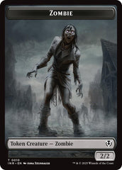 Zombie (0010) // Blood Double-Sided Token [Innistrad Remastered Tokens] | Exor Games Dartmouth