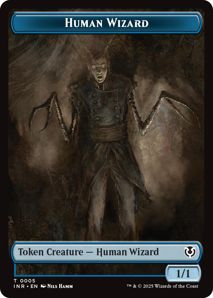 Human Wizard // Emblem - Jace, Unraveler of Secrets Double-Sided Token [Innistrad Remastered Tokens] | Exor Games Dartmouth