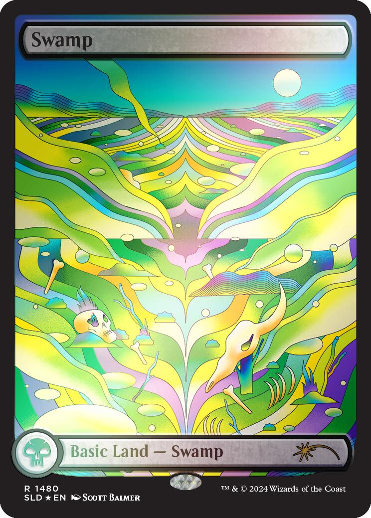 Swamp (1480) (Rainbow Foil) [Secret Lair Drop Series] | Exor Games Dartmouth
