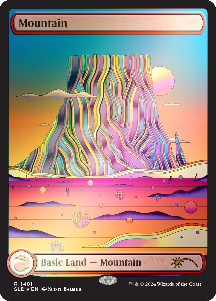 Mountain (1481) (Rainbow Foil) [Secret Lair Drop Series] | Exor Games Dartmouth
