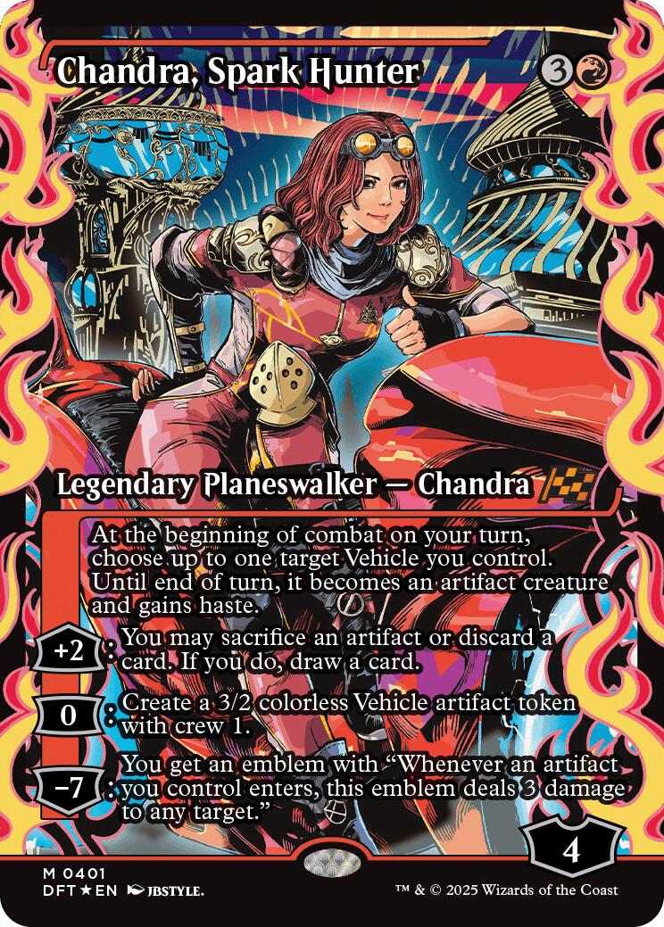 Chandra, Spark Hunter (Showcase) (Japanese) [Aetherdrift] | Exor Games Dartmouth