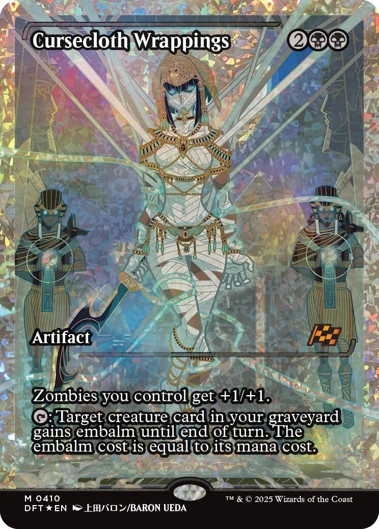 Cursecloth Wrappings (Showcase Fracture Foil) (Japanese) [Aetherdrift] | Exor Games Dartmouth