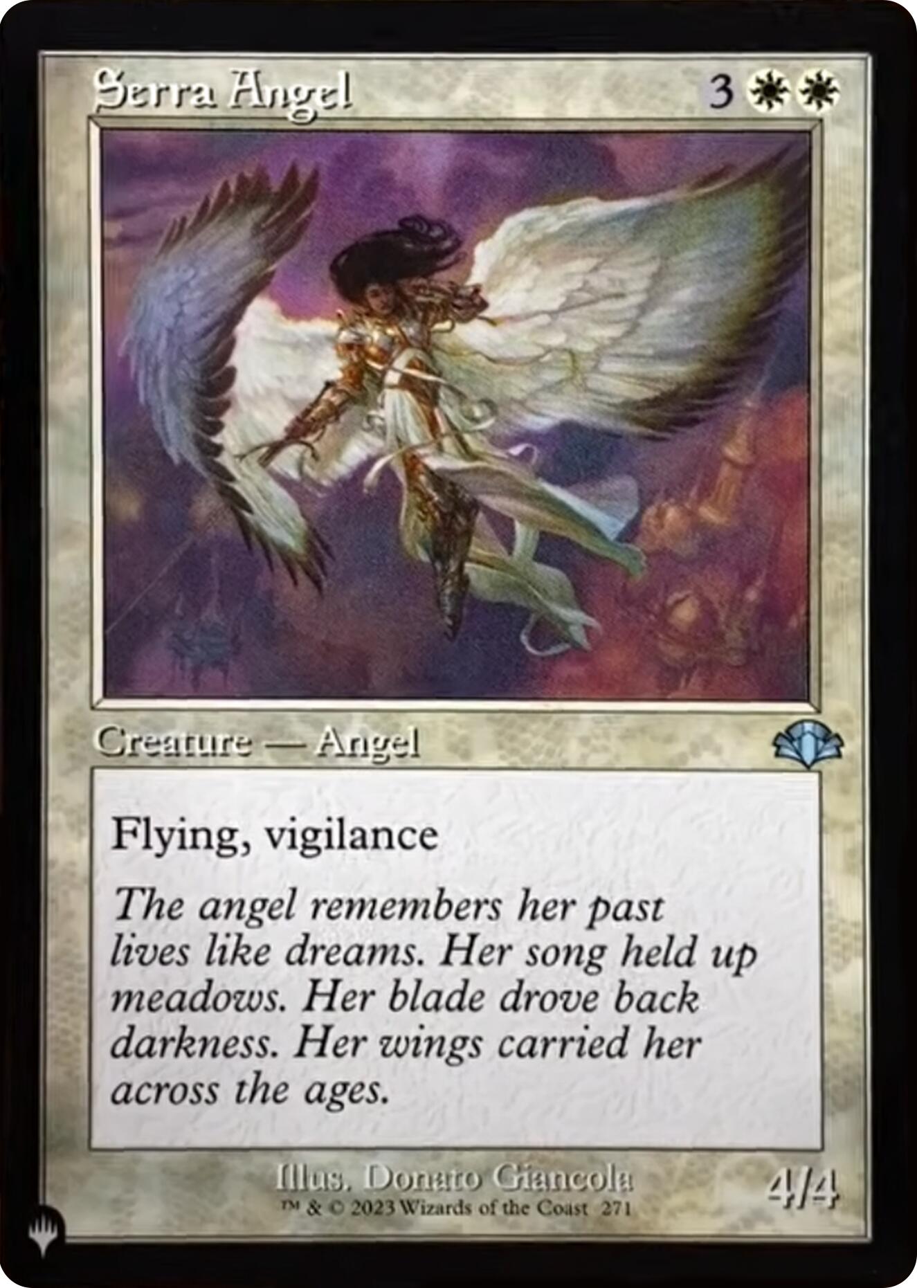 Serra Angel (Retro Frame) [The List] | Exor Games Dartmouth
