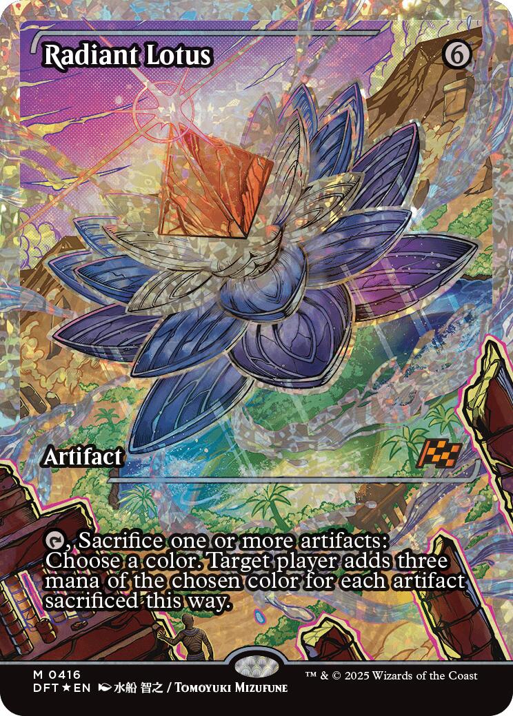 Radiant Lotus (Showcase Fracture Foil) (Japanese) [Aetherdrift] | Exor Games Dartmouth