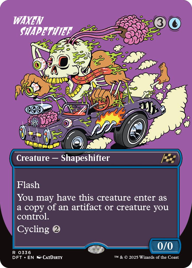 Waxen Shapethief (Borderless) [Aetherdrift] | Exor Games Dartmouth