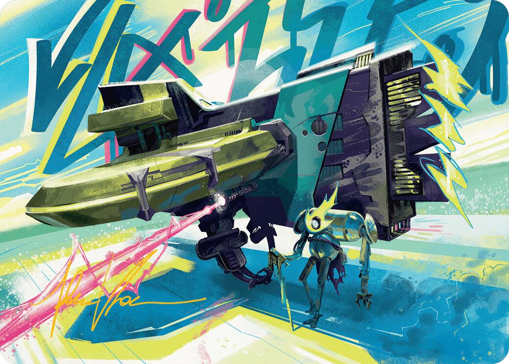Salvation Engine Art Card (Gold-Stamped Signature) [Aetherdrift Art Series] | Exor Games Dartmouth