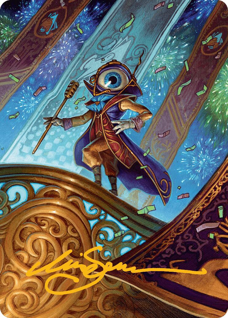 Vnwxt, Verbose Host Art Card (Gold-Stamped Signature) [Aetherdrift Art Series] | Exor Games Dartmouth