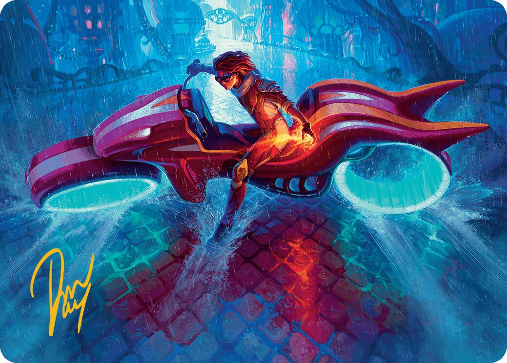 Chandra, Spark Hunter Art Card (Gold-Stamped Signature) [Aetherdrift Art Series] | Exor Games Dartmouth