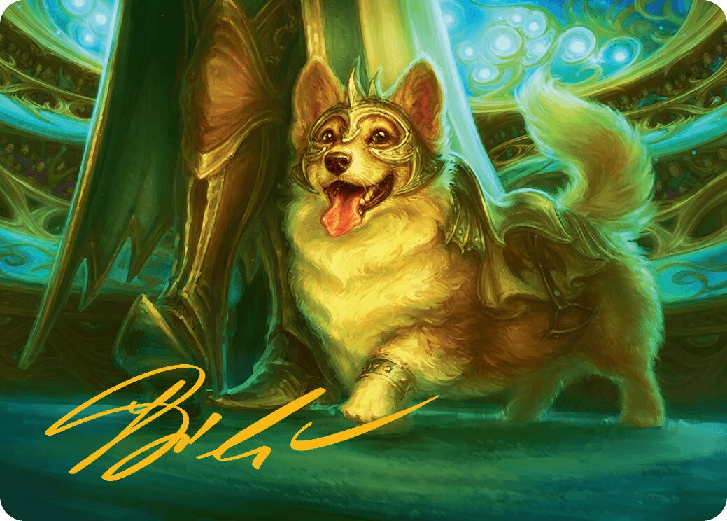 District Mascot Art Card (30/54) (Gold-Stamped Signature) [Aetherdrift Art Series] | Exor Games Dartmouth