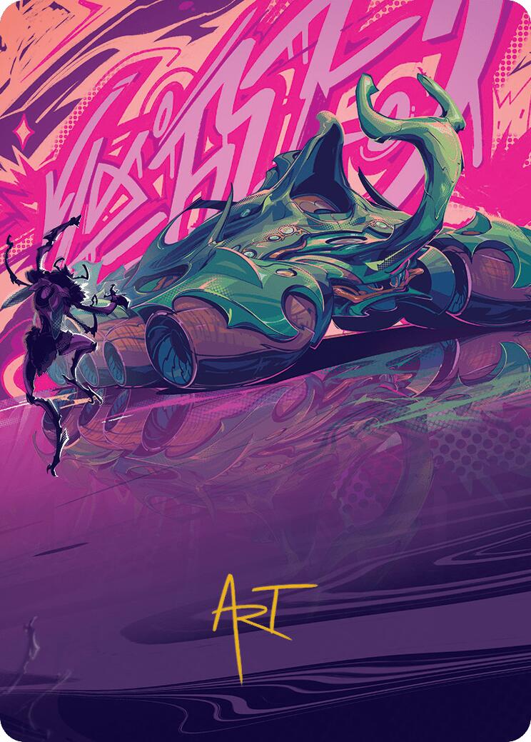 Earthrumbler Art Card (Gold-Stamped Signature) [Aetherdrift Art Series] | Exor Games Dartmouth