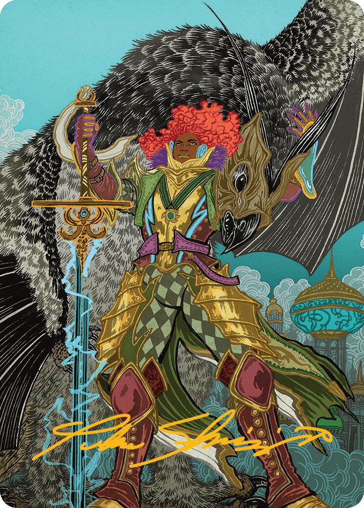 Caradora, Heart of Alacria Art Card (3/54) (Gold-Stamped Signature) [Aetherdrift Art Series] | Exor Games Dartmouth