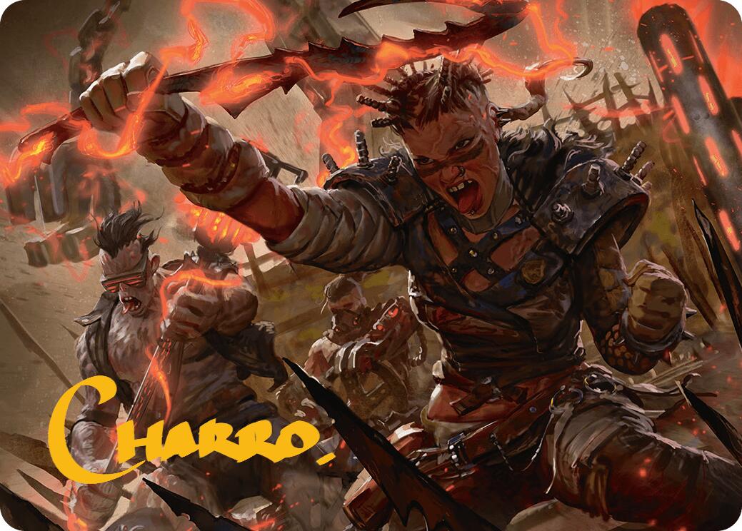 Far Fortune, End Boss Art Card (11/54) (Gold-Stamped Signature) [Aetherdrift Art Series] | Exor Games Dartmouth