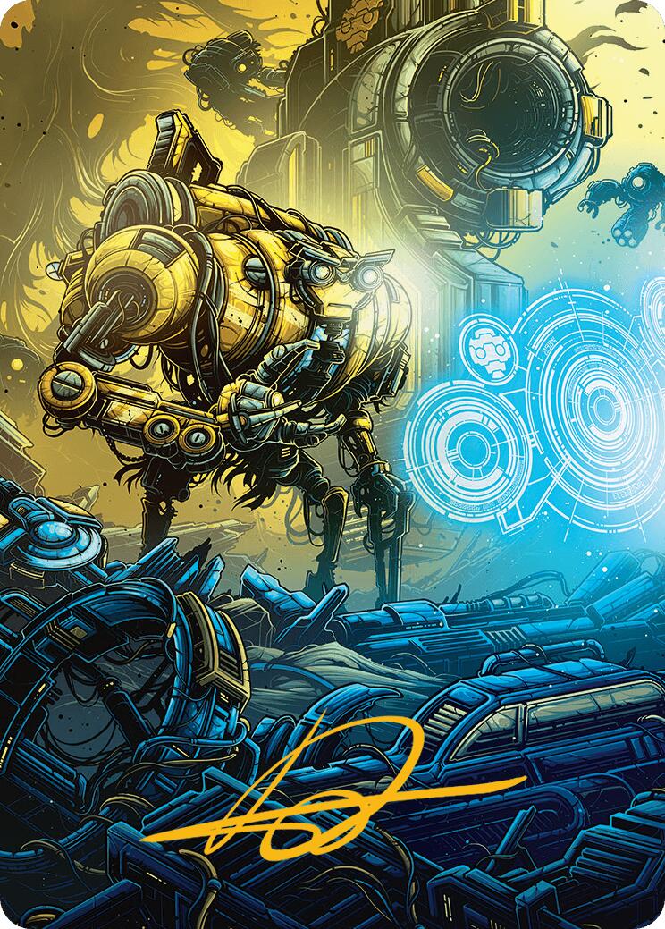 Mendicant Core, Guidelight Art Card (1/54) (Gold-Stamped Signature) [Aetherdrift Art Series] | Exor Games Dartmouth