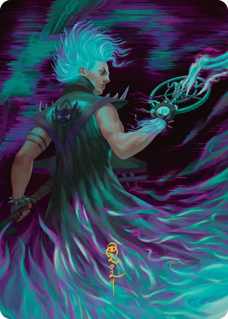 Winter, Cursed Rider Art Card (Gold-Stamped Signature) [Aetherdrift Art Series] | Exor Games Dartmouth