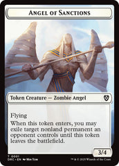 Angel of Sanctions // Vizier of Many Faces Double-Sided Token [Aetherdrift Commander] | Exor Games Dartmouth