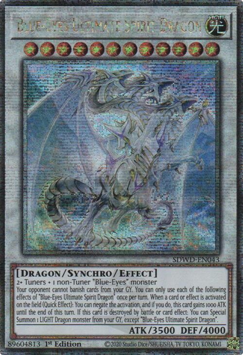Blue-Eyes Ultimate Spirit Dragon (Quarter Century Secret Rare) [SDWD-EN043] Quarter Century Secret Rare | Exor Games Dartmouth
