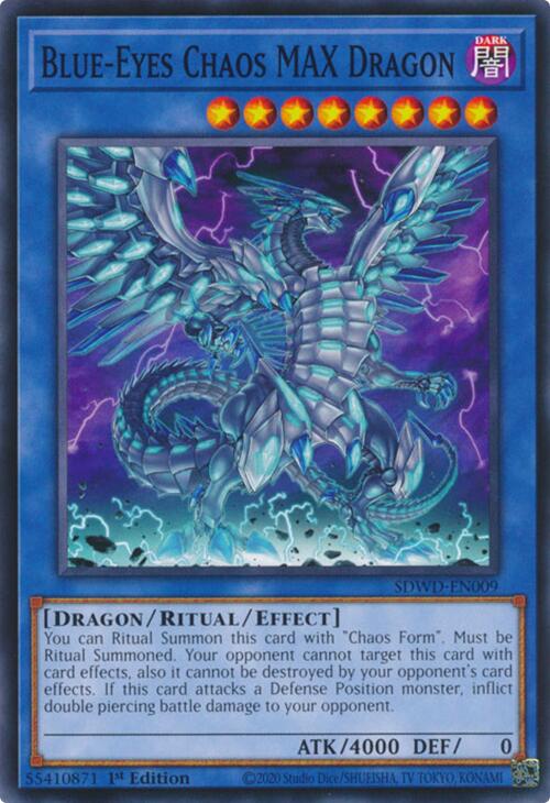 Blue-Eyes Chaos MAX Dragon [SDWD-EN009] Common | Exor Games Dartmouth
