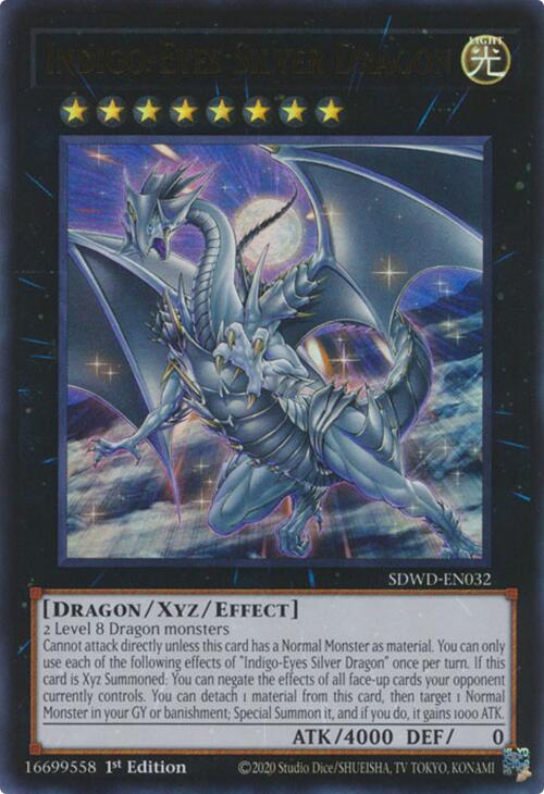 Indigo-Eyes Silver Dragon [SDWD-EN032] Ultra Rare | Exor Games Dartmouth