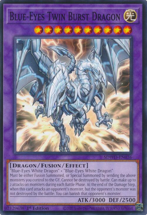 Blue-Eyes Twin Burst Dragon [SDWD-EN036] Common | Exor Games Dartmouth